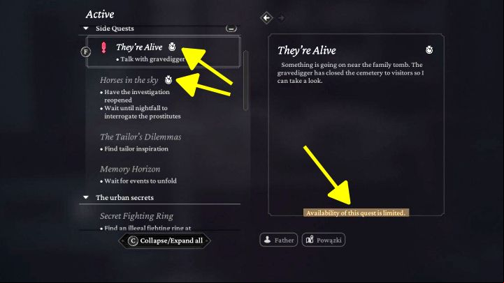 2 - The Thaumaturge: Can you fail a quest? - FAQ - The Thaumaturge Guide