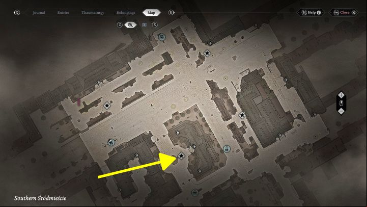Urban Secrets: The related viewpoint is in front of the hotel building in Southern Srodmiescie - The Thaumaturge: All Stereoscopic Photographs map - Secrets and Collectibles - The Thaumaturge Guide