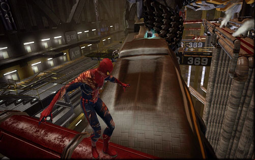 Around the middle of it you should find the item - Chapter 10 - Spider-Man No More! - p. 2 - Collectibles inside buildings - The Amazing Spider-Man - Game Guide and Walkthrough