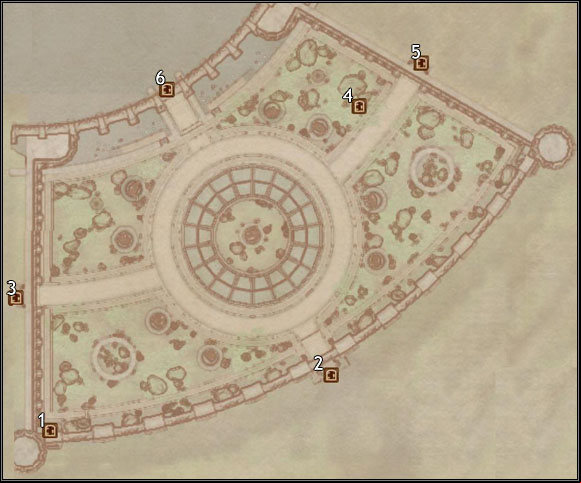 1 - South Watch Tower - Oblivion: Imperial City Arboretum map - City maps - The Elder Scrolls IV: Oblivion Game Guide & Walkthrough
