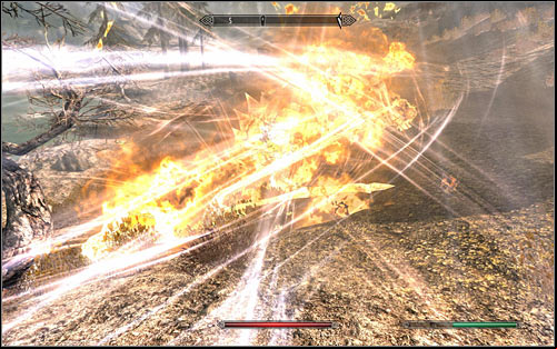 If you do not have such Shout, you must fight the dragon in a standard way, hoping that he will land sooner or later, or attack him using ranged weapon and spells - Dragon Seekers - The Companions quests - The Elder Scrolls V: Skyrim Game Guide