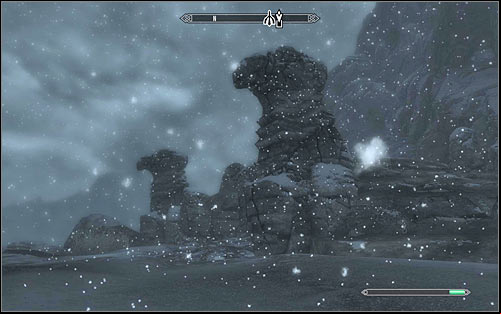 After reaching Winterhold, head north-west, carefully walking or sliding down - Glory of the Dead - p. 1 - The Companions quests - The Elder Scrolls V: Skyrim Game Guide