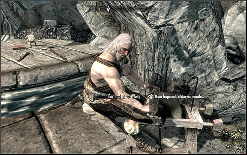 Return to the Skyforge, where the funeral took place and give Eorlund the last weapon fragment, youve just found - Glory of the Dead - p. 1 - The Companions quests - The Elder Scrolls V: Skyrim Game Guide
