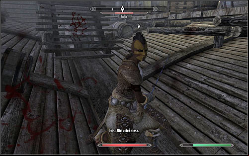 Best solution is to start conversation with Safia and inform her, that youre here to fulfill a contract - Side Contract: Kill Safia - The Dark Brotherhood quests - The Elder Scrolls V: Skyrim Game Guide