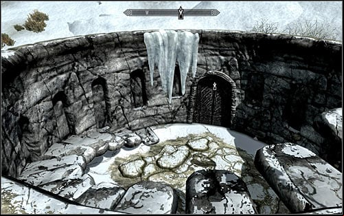 The Volunruud crypt fortunately is not hidden high in the mountains, and its entrance is located inside a large hole in the ground (screen above) - The Silence Has Been Broken - The Dark Brotherhood quests - The Elder Scrolls V: Skyrim Game Guide