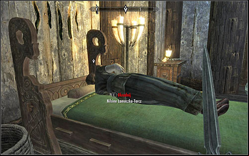 If youve managed to open the clans door, then crouch and head carefully north, finding the stairs leading to the upper floor - Mourning Never Comes - p. 2 - The Dark Brotherhood quests - The Elder Scrolls V: Skyrim Game Guide