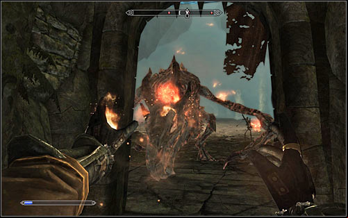 Do the same with the Skeletal Dragon which will soon appear in the room with the Skeletons (screen above) - Staff of Magnus - p. 1 - College of Winterhold quests - The Elder Scrolls V: Skyrim Game Guide
