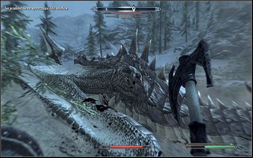 If you wish to fight Sahloknir in direct combat, you most of all have to avoid attacking him from the front, as you will not only risk getting hit by his claws but also serious damage from his fire breath - Fighting the Dragon | A Blade in the Dark - A Blade in the Dark - The Elder Scrolls V: Skyrim Game Guide