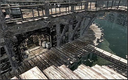 Locating the sewer entrance might prove difficult at first, as its on the lower level of the city - Finding Esbern | A Cornered Rat - A Cornered Rat - The Elder Scrolls V: Skyrim Game Guide