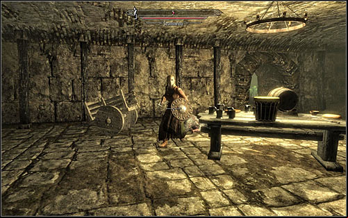 Both paths described above lead to the same room, inside which you will have to get rid of a lowlife (screen above) - Finding Esbern | A Cornered Rat - A Cornered Rat - The Elder Scrolls V: Skyrim Game Guide
