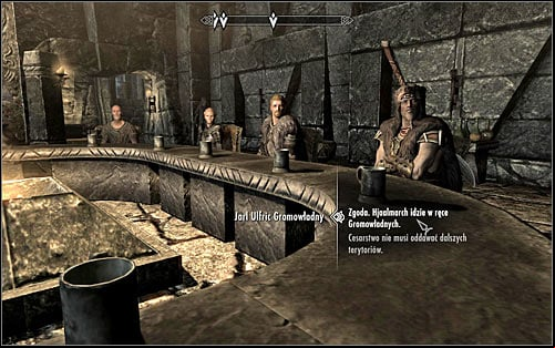 The last part of the negotiations will include a speech from the faction leader who still feels unsatisfied with the current settlements and will demand accepting his additional demands - Participating in the negotiations | Season Unending - Season Unending - The Elder Scrolls V: Skyrim Game Guide