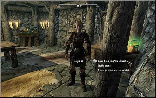 Open the world map and go to Riverwood and head inside the Sleeping Giant Inn - Meeting with Delphine | A Blade in the Dark - A Blade in the Dark - The Elder Scrolls V: Skyrim Game Guide