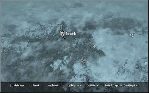Head out of the inn and open the world map - Getting onto the Embassy party | Diplomatic Immunity - Diplomatic Immunity - The Elder Scrolls V: Skyrim Game Guide