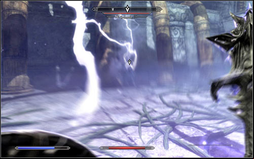 It would be good to start the battle with Orchendor with a surprise attack and unfortunately skills like the Unrelenting Force Shout wont work here, as the boss will defend against any attempts of knocking him down to the ground - The Only Cure - p. 3 - Daedric quests - The Elder Scrolls V: Skyrim Game Guide