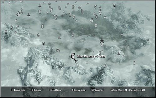 Open the world map and head to the Darklight Tower found in the south-east part of Skyrim (screen above) - Repentance | Side quests - Side quests - The Elder Scrolls V: Skyrim Game Guide