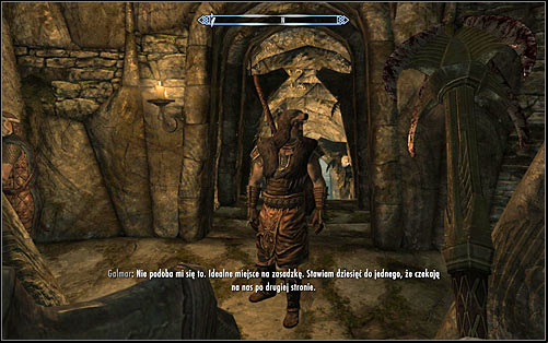 Fight until all Imperials are eliminated and go downstairs - The Jagged Crown - p.1 | Stormcloak Rebellion Quests - Stormcloak Rebellion Quests - The Elder Scrolls V: Skyrim Game Guide