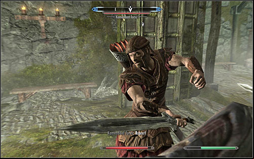 The game will help you lock the foes so you wont miss any of them - Rescue from Neugrad - p.2 | Stormcloak Rebellion Quests - Stormcloak Rebellion Quests - The Elder Scrolls V: Skyrim Game Guide