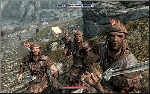If you want to act alone, go southeast right away - Compelling Tribute - p.2 | Stormcloak Rebellion Quests - Stormcloak Rebellion Quests - The Elder Scrolls V: Skyrim Game Guide