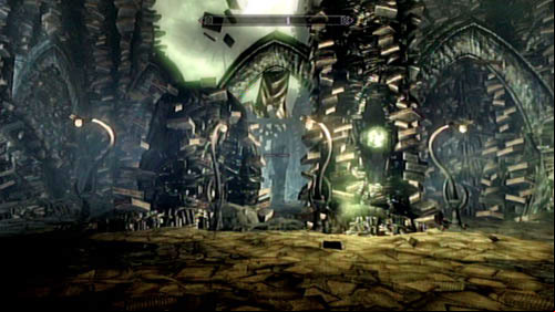 The first level is merely a vestibule - just cross the corridor and activate the switch to open the door to Chapter II - Black Book: The Hidden Twilight | Side missions - Black Books - Side missions - Black Books - The Elder Scrolls V: Skyrim - Dragonborn Game Guide
