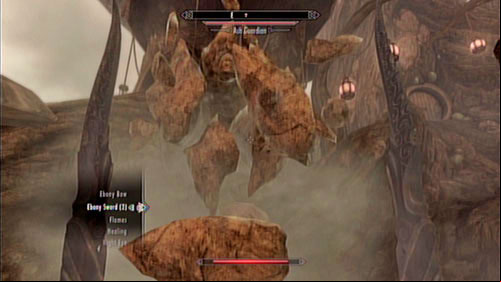 The monster is surprisingly weak - he can use some medium range spells, but has very little health, so you will easily defeat him - From the Ashes | Side missions - Tel Mithryn - Side missions - Tel Mithryn - The Elder Scrolls V: Skyrim - Dragonborn Game Guide