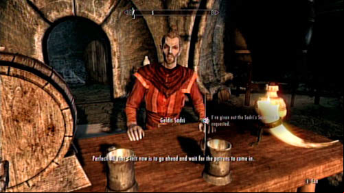 After getting the whole city drunk using Sadris alcohol, you can return to the Retching Netch and tell the bartender of your success - Distribute Sadris Sujamma | Other missions - Other missions - The Elder Scrolls V: Skyrim - Dragonborn Game Guide