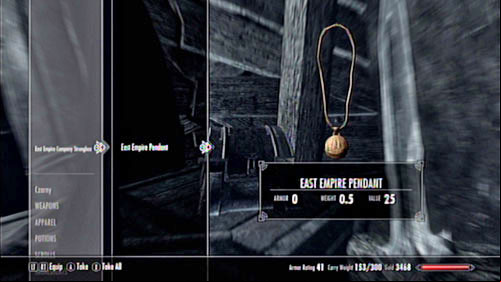 Locations not marked on the map - Locate the East Empire Pendants for Fethis Alor in Raven Rock | Other missions - Other missions - The Elder Scrolls V: Skyrim - Dragonborn Game Guide
