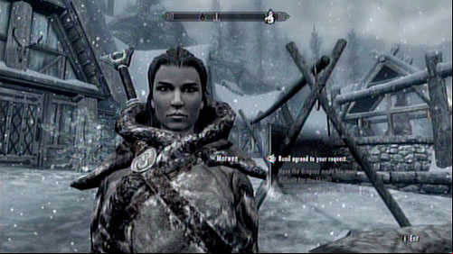 The woman can be found in the same place that you left her - apparently nothing has changed in the Skaal Village - Take Neras Necklace to Runil in Falkreath | Other missions - Other missions - The Elder Scrolls V: Skyrim - Dragonborn Game Guide