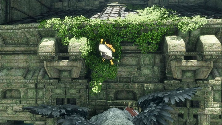 Climb over Trico to get to the rooftop - Solve the blue fumes puzzle and continue exploring the ruins | Walkthrough - Walkthrough - The Last Guardian Game Guide
