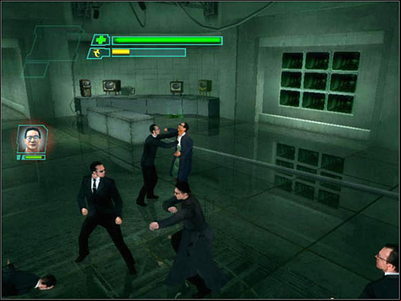 We find another room full of Smiths - Tuned Out - Walkthrough - The Matrix: Path of Neo - Game Guide and Walkthrough