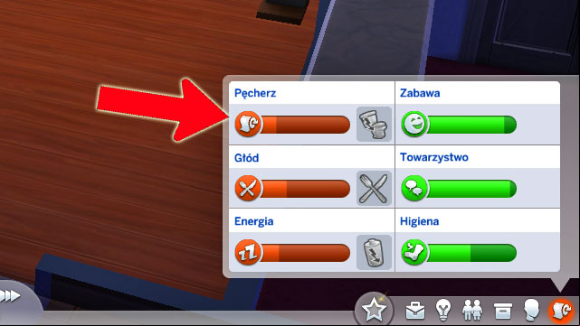 A very important element that you need to keep an eye on, for the whole time, are the needs of the Sims (you can view them in the last tab, in the bottom-right corner of the screen) - The Sims 4: Needs - bladder, hunger, energy, fun, social - Sims life - Sims 4 Guide