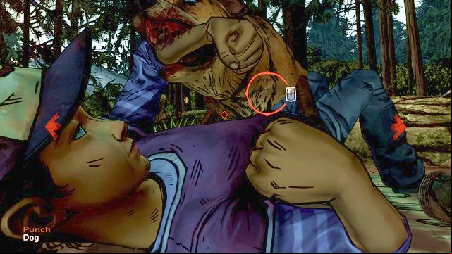 A rabid dog - Chapter 6 - Finding Food | Episode 1: All That Remains - Episode 1: All That Remains - The Walking Dead: Season Two Game Guide