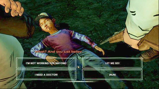 You gain trust from the new group - Chapter 7 - New Faces | Episode 1: All That Remains - Episode 1: All That Remains - The Walking Dead: Season Two Game Guide