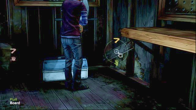 Make your way out of the shed - Chapter 7 - New Faces | Episode 1: All That Remains - Episode 1: All That Remains - The Walking Dead: Season Two Game Guide