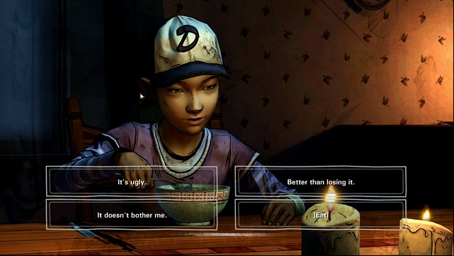 You finally get to eat something - Chapter 10 - Later That Night | Episode 1: All That Remains - Episode 1: All That Remains - The Walking Dead: Season Two Game Guide