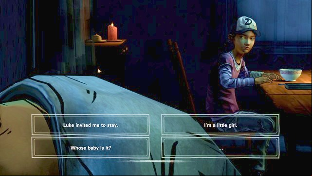 Rebecca clearly does not like you - Chapter 10 - Later That Night | Episode 1: All That Remains - Episode 1: All That Remains - The Walking Dead: Season Two Game Guide