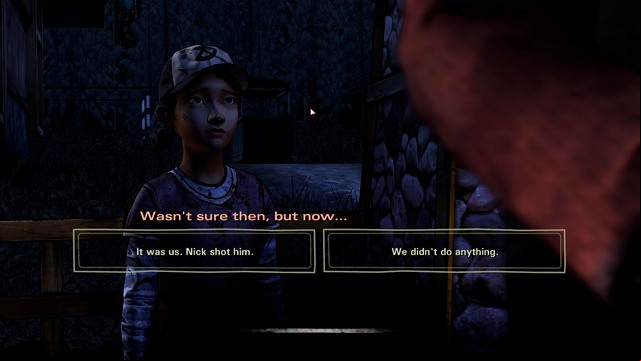 Important Choice 3 - Important choices | Episode 2: A House Divided - Episode 2: A House Divided - The Walking Dead: Season Two Game Guide