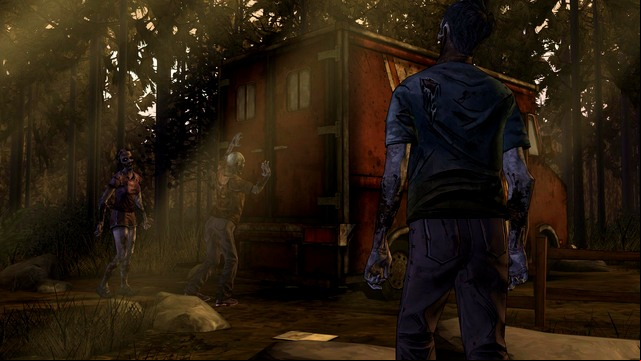 Locked in the truck - Chapter 1 - Two of Us - Pete | Episode 2: A House Divided - Episode 2: A House Divided - The Walking Dead: Season Two Game Guide