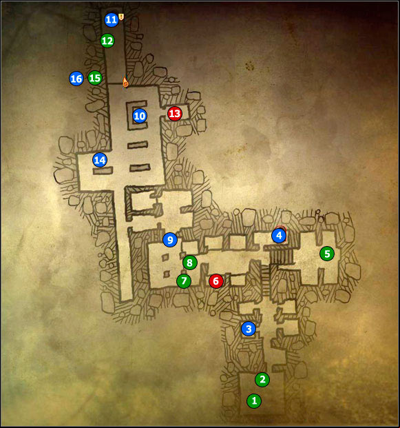 1 - M5 Castle Dungeons; M6 Basement - Maps - The Witcher 2 Assassins of Kings Guide