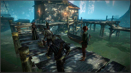 Approach the group of people and the conversation (or wait for them to notice you) - The Kayran (steps 1-4) - Main missions - The Witcher 2 Assassins of Kings Guide