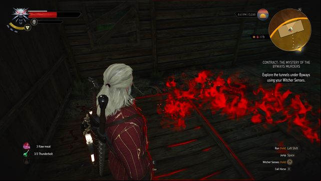 The blood smell will lead you to entrance to ancient tunnels. - The Witcher 3 Wild Hunt: Witcher contracts, Midcopse - walkthrough - Midcopse - The Witcher 3 Wild Hunt Guide