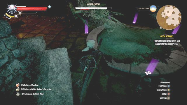 The boss - Nightwraith - The Cursed Chapel - Treasure hunts - The Witcher 3 Wild Hunt Guide