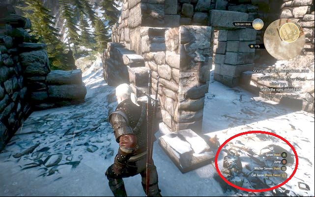 Keep running through the southern edge of the ruins right into the destroyed annexe - The Witcher 3 Wild Hunt: Basic Bear School Gear - Bear School Gear - The Witcher 3 Wild Hunt Guide