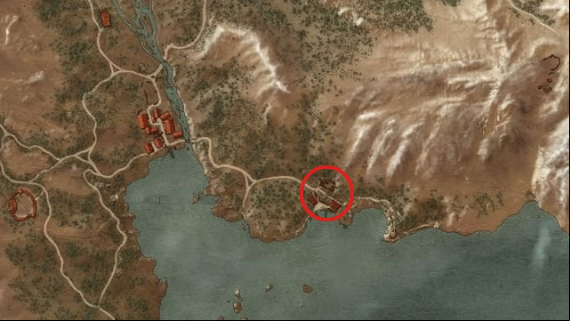 Near Fyresdal to the south-east of Kaer Muire Ruined Inn - The Witcher 3 Wild Hunt: Basic Bear School Gear - Bear School Gear - The Witcher 3 Wild Hunt Guide