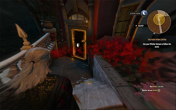 The building that you get to by following the scent from the box - The Man From Cintra - Main quests - The Witcher 3: Blood and Wine Game Guide