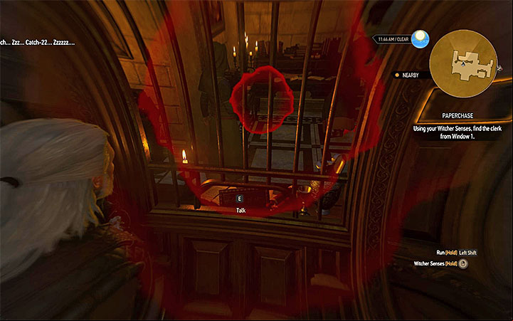 After leaving the room bank client will accuse Geralt of pushing into the queue - Paperchase - Side quests - The Witcher 3: Blood and Wine Game Guide