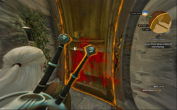 Durand can be found behind this door. - Extreme Cosplay - Side quests - The Witcher 3: Blood and Wine Game Guide