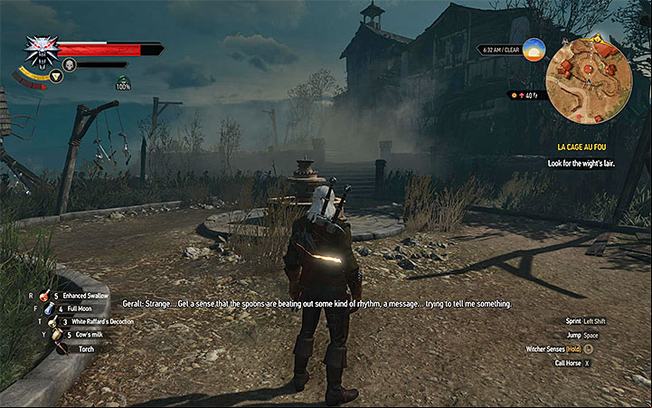 A hunting cottage - the hideout of the wight. - La Cage au Fou - Main quests - The Witcher 3: Blood and Wine Game Guide