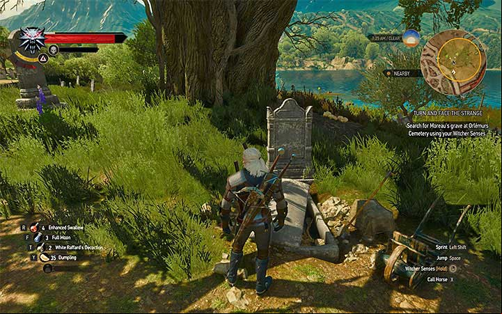 Olermurs Cemetery is located in the southern part of Beauclair (M4,2) - Turn and Face the Strange - quest which unlocks mutations - Side quests - The Witcher 3: Blood and Wine Game Guide