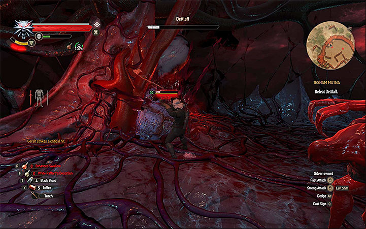 You wont miss the moment when the third and final phase of the battle starts - Tesham Mutna - the final confrontation with Dettlaff - Main quests - The Witcher 3: Blood and Wine Game Guide