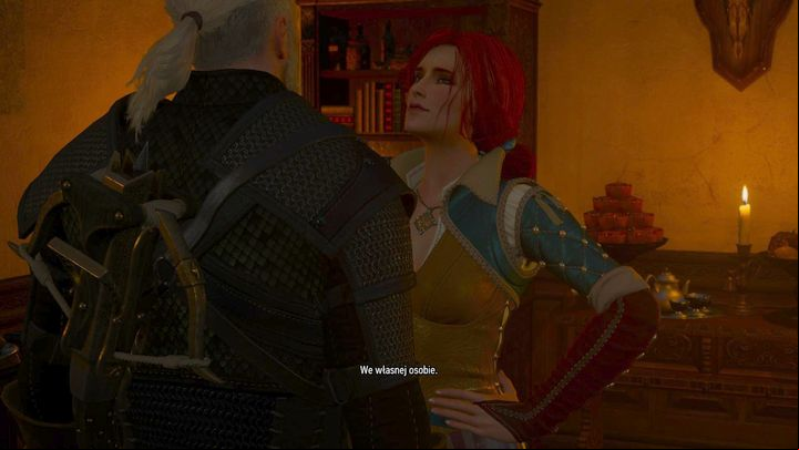 One of the available epilogues - Geralt is visited by Triss - Important information about endings - Game endings - The Witcher 3: Blood and Wine Game Guide